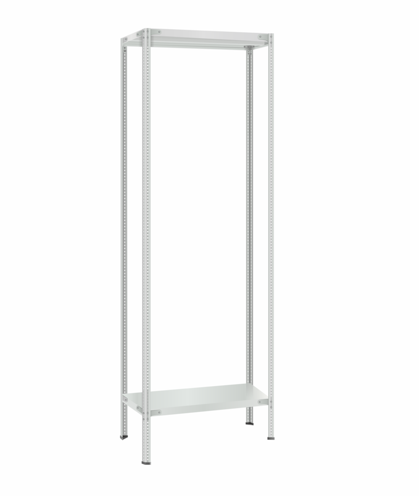 Стеллаж металлический Титан МС-500 2400х700х600 2 полки Стеллаж металлический Титан МС-500 2400х700х600 2 полки