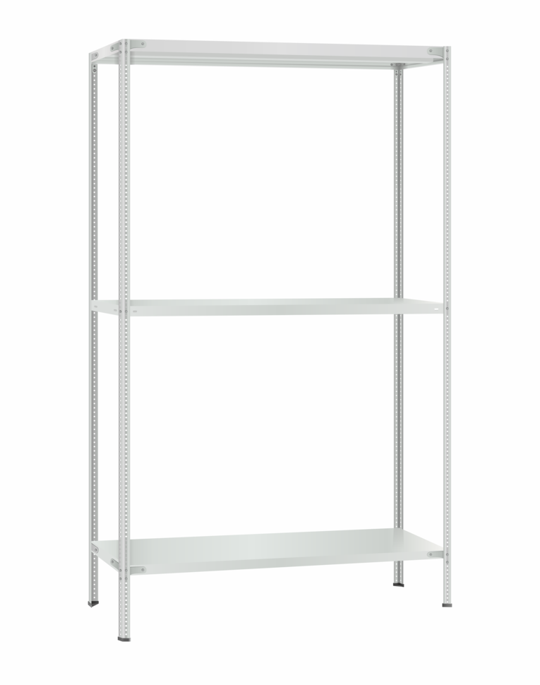 Стеллаж металлический Титан МС-500 2300х1200х300 3 полки Стеллаж металлический Титан МС-500 2300х1200х300 3 полки