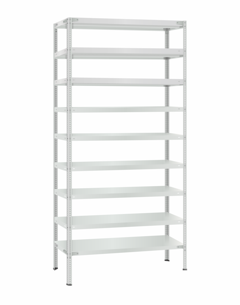 Стеллаж металлический Титан МС-500 2400х1000х400 9 полок Стеллаж металлический Титан МС-500 2400х1000х400 9 полок