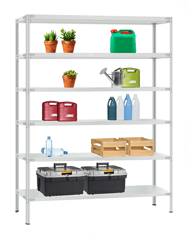 Стеллаж металлический Титан МС-900 2000x1000x500 6 полок Стеллаж металлический Титан МС-900 2000x1000x500 6 полок