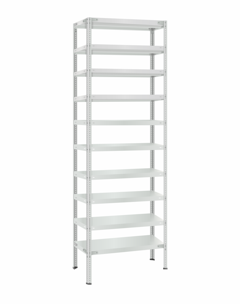 Стеллаж металлический Титан МС-500 2300х700х400 10 полок Стеллаж металлический Титан МС-500 2300х700х400 10 полок