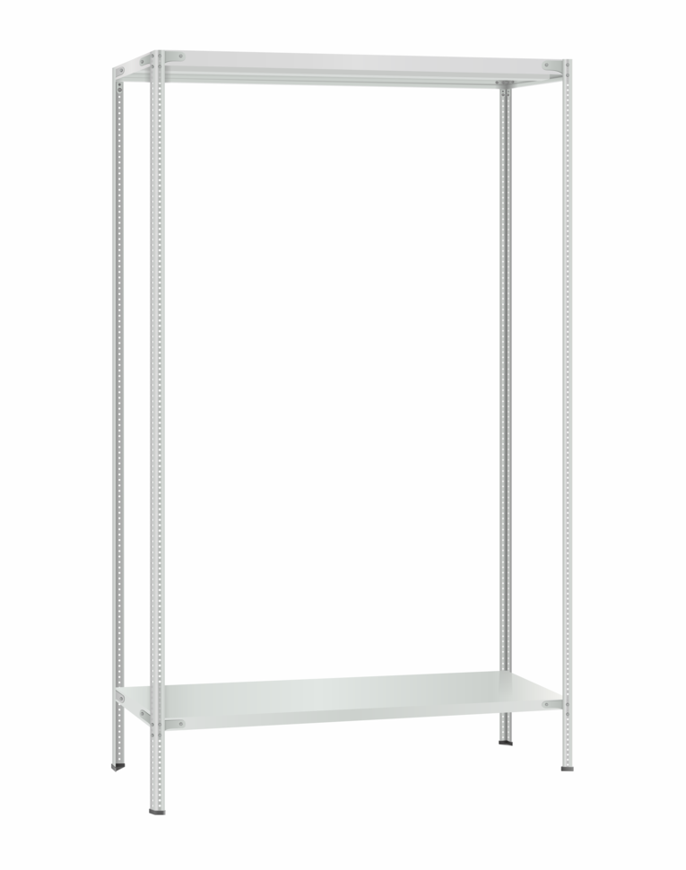 Стеллаж металлический Титан МС-500 2400х1200х400 2 полки Стеллаж металлический Титан МС-500 2400х1200х400 2 полки