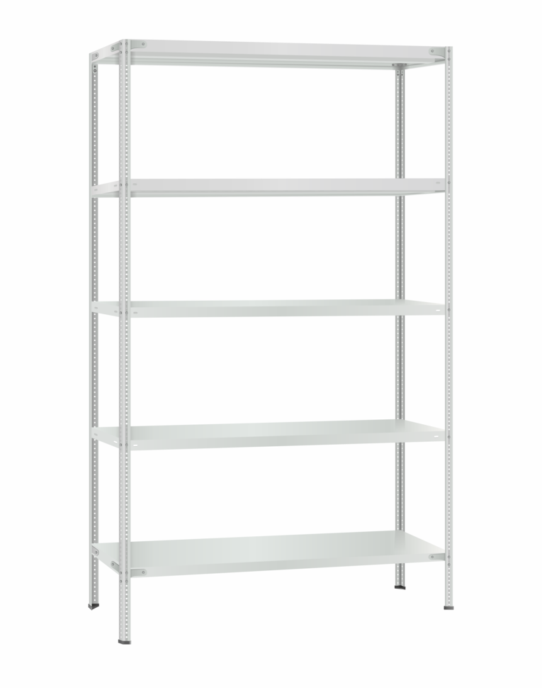 Стеллаж металлический Титан МС-500 2400х1200х400 5 полок Стеллаж металлический Титан МС-500 2400х1200х400 5 полок