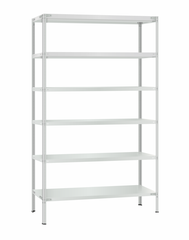 Стеллаж металлический Титан МС-500 2400х1200х400 6 полок Стеллаж металлический Титан МС-500 2400х1200х400 6 полок