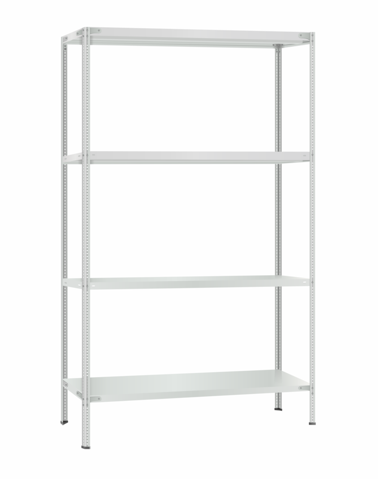 Стеллаж металлический Титан МС-500 2400х1200х500 4 полки Стеллаж металлический Титан МС-500 2400х1200х500 4 полки