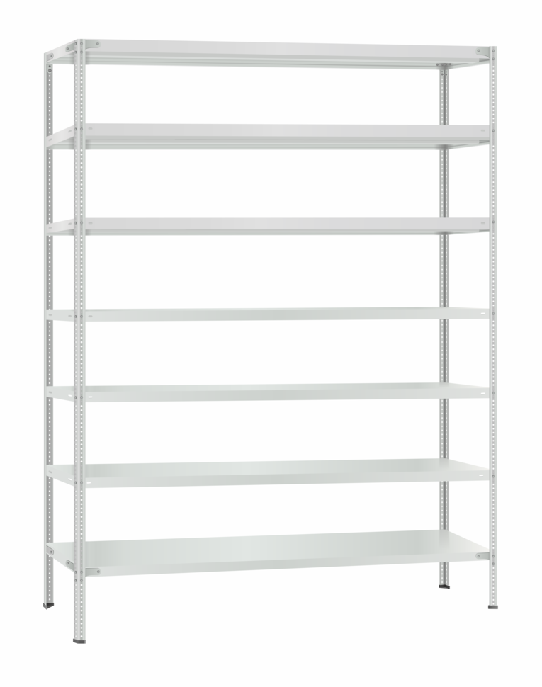 Стеллаж металлический Титан МС-500 2300х1500х600 7 полок Стеллаж металлический Титан МС-500 2300х1500х600 7 полок
