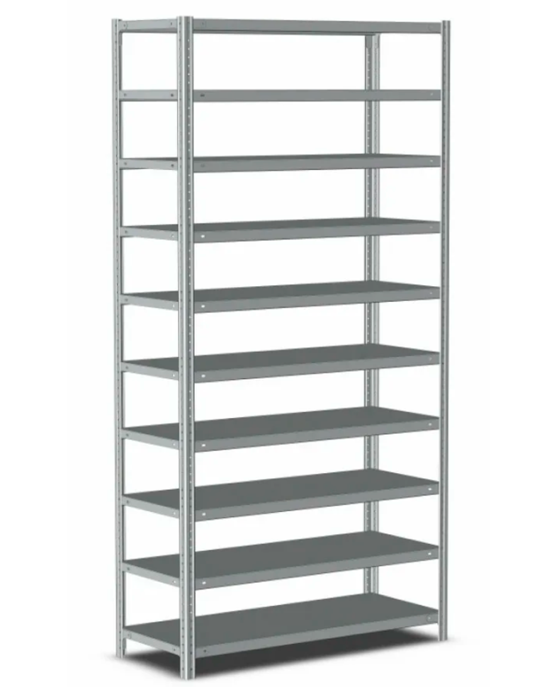 Стеллаж металлический Титан МС-500 1500х700х300 10 полок Стеллаж металлический Титан МС-500 1500х700х300 10 полок
