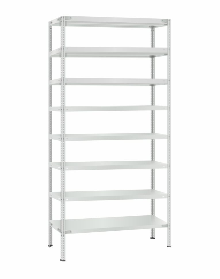 Стеллаж металлический Титан МС-500 2300х1000х300 8 полок Стеллаж металлический Титан МС-500 2300х1000х300 8 полок