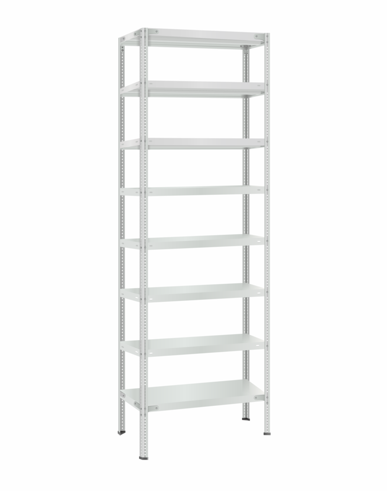 Стеллаж металлический Титан МС-500 2400х700х300 8 полок Стеллаж металлический Титан МС-500 2400х700х300 8 полок