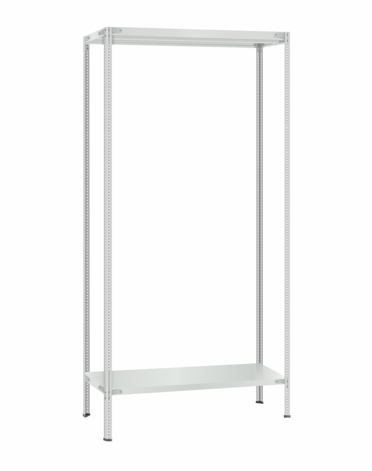 Стеллаж металлический Титан МС-500 2300х1000х600 2 полки Стеллаж металлический Титан МС-500 2300х1000х600 2 полки