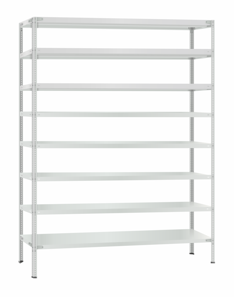 Стеллаж металлический Титан МС-500 2400х1500х400 8 полок Стеллаж металлический Титан МС-500 2400х1500х400 8 полок